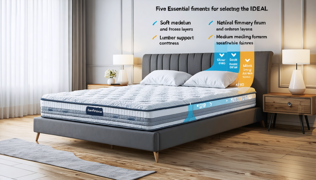 découvrez les cinq éléments essentiels à considérer pour choisir le matelas idéal et profiter d’un sommeil réparateur adapté à vos besoins et à votre confort.