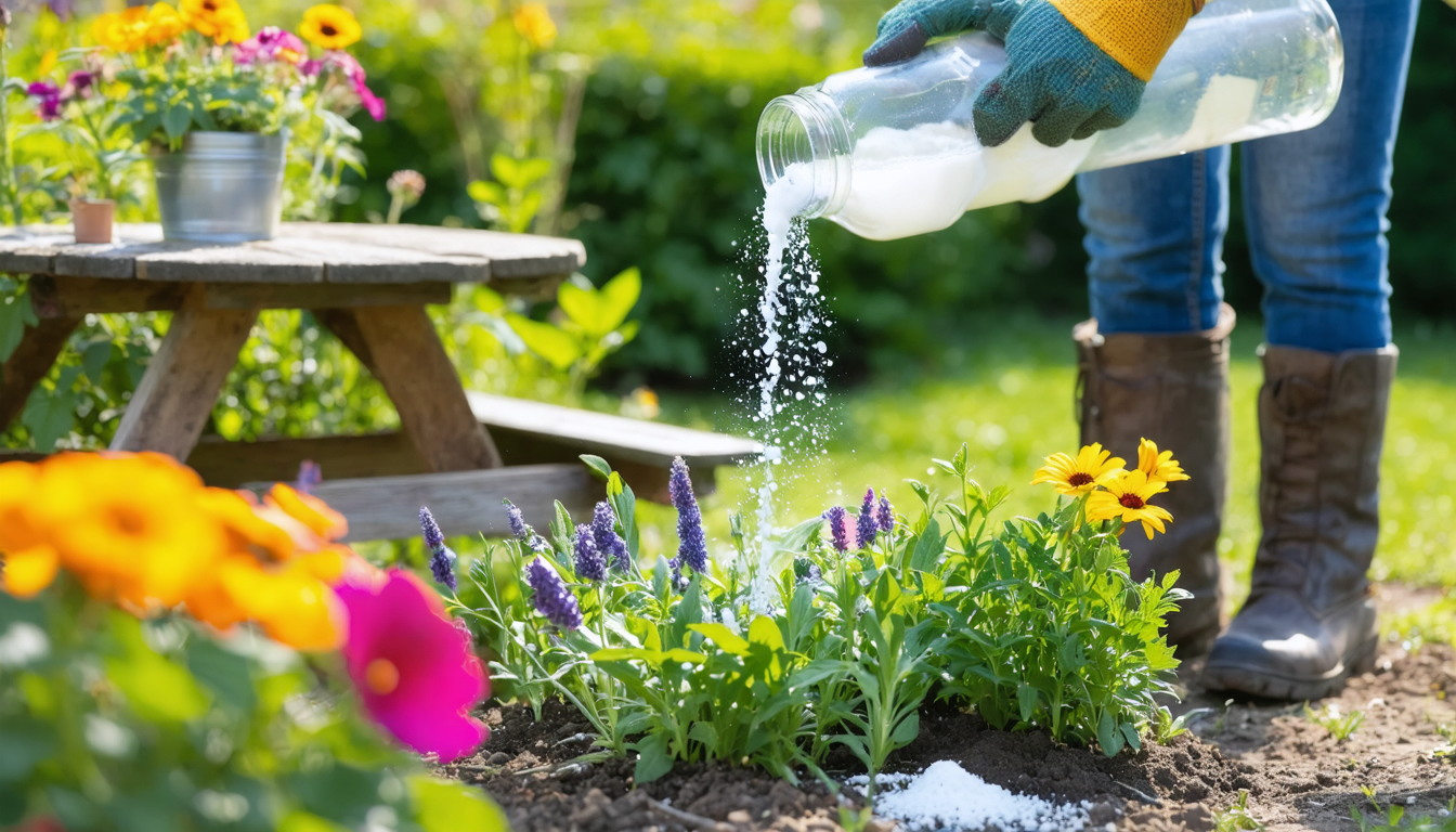découvrez dans ce guide pratique comment utiliser efficacement un mélange de bicarbonate de soude et de vinaigre blanc pour désherber naturellement votre jardin. conseils, astuces et précautions pour un résultat optimal !