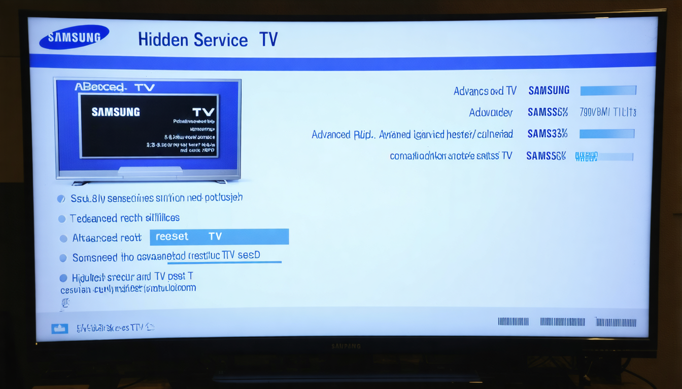 découvrez comment réinitialiser facilement votre téléviseur samsung avec notre guide pratique : étapes simples, astuces et conseils pour retrouver les réglages d'usine et résoudre les problèmes courants.