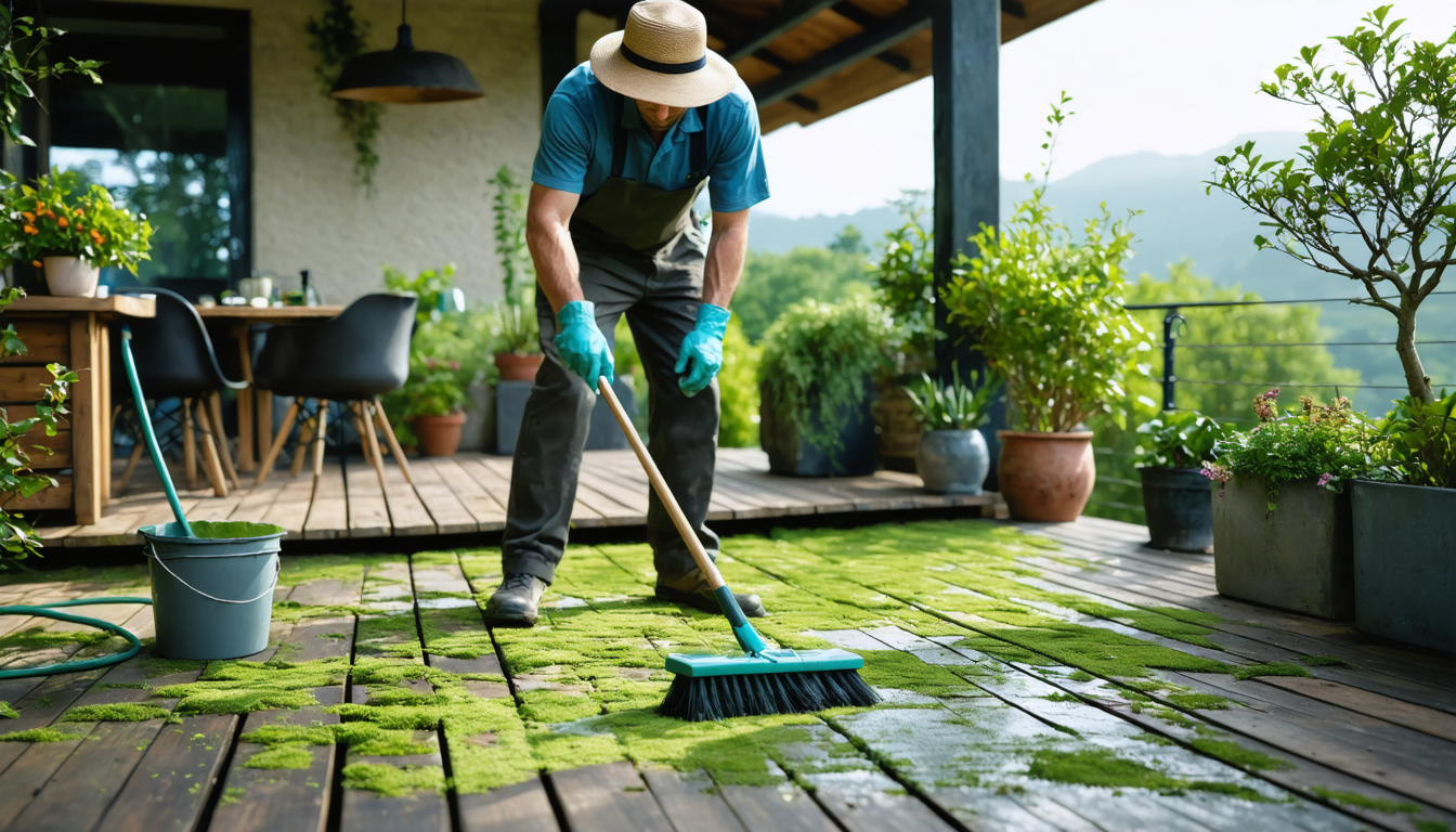 découvrez des méthodes simples et efficaces pour éliminer la mousse sur votre terrasse et profiter d’un espace extérieur propre et accueillant toute l’année.
